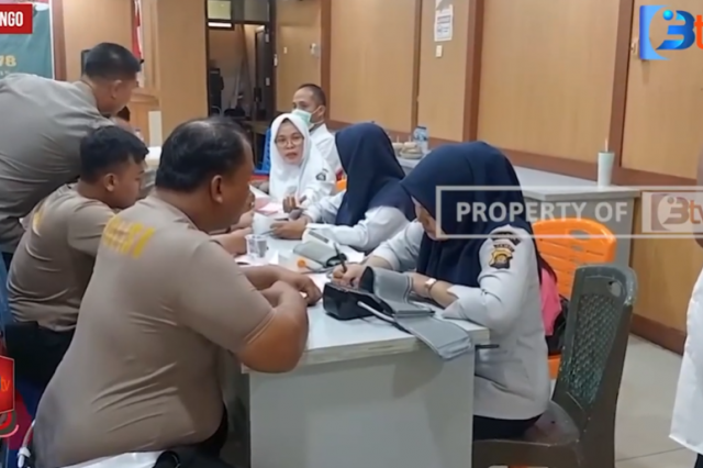 HUT BHAYANGKARA KE 78, POLRES BUNGO GELAR DONOR DARAH