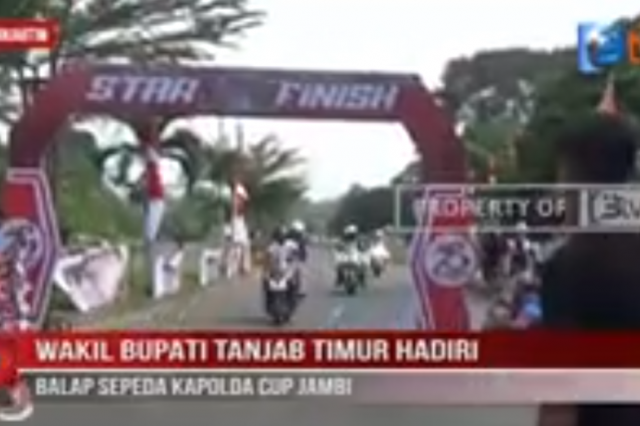 WAKIL BUPATI TANJAB TIMUR HADIRI BALAP SEPEDA KAPOLDA CUP JAMBI