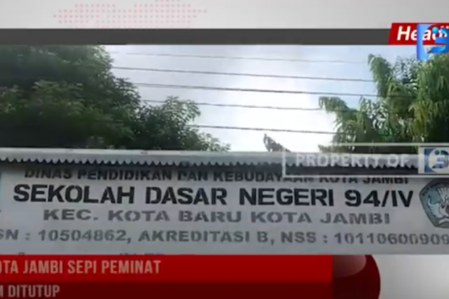 SDN DI KOTA JAMBI SEPI PEMINAT TERANCAM DITUTUP