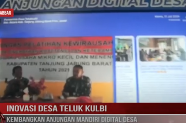 INOVASI DESA TELUK KULBI KEMBANGKAN ANJUNGAN MANDIRI DIGITAL DESA