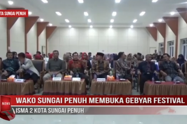 WAKO SUNGAI PENUH MEMBUKA GEBYAR FESTIVAL ISMA 2 KOTA SUNGAI PENUH