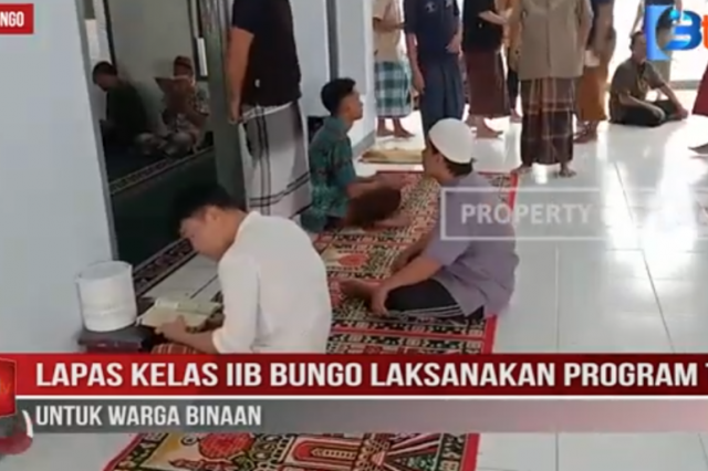 LAPAS KELAS IIB BUNGO LAKSANAKAN PROGRAM TAFIZH UNTUK WARGA BINAAN