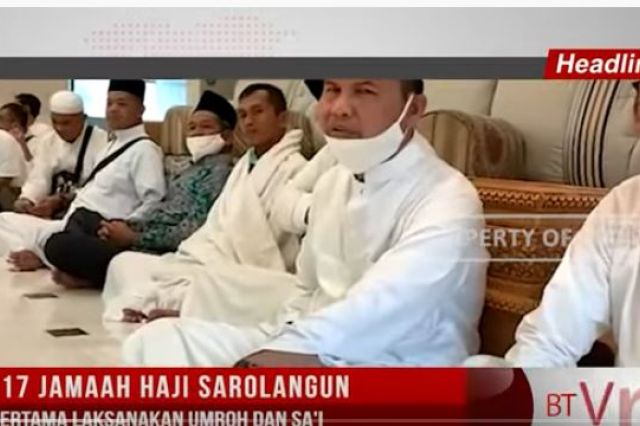 117 JAMAAH HAJI SAROLANGUN PERTAMA LAKSANAKAN UMROH DAN SA'I