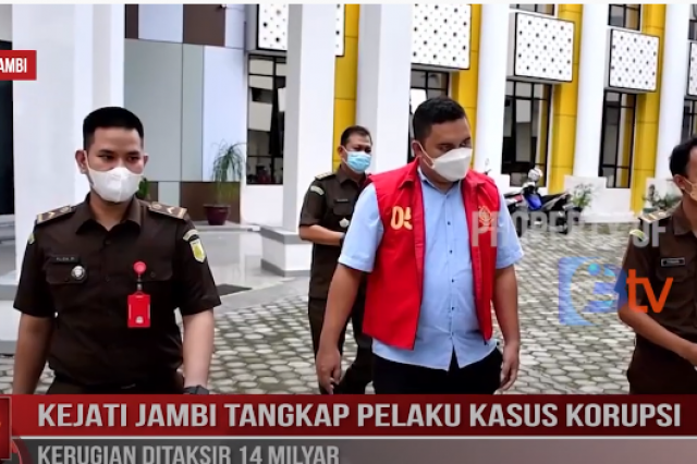 KEJATI JAMBI TANGKAP PELAKU KASUS KORUPSI,KERUGIAN DITAKSIR 14 MILYAR