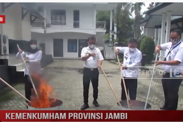 KEMENKUMHAM PROVINSI JAMBI MUSNAHKAN PULUHAN RIBU ARSIP