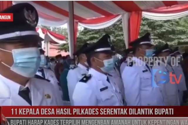 11 Kepala Desa Hasil Pilkades Serentak Dilantik Bupati Sarolangun Cek Endra