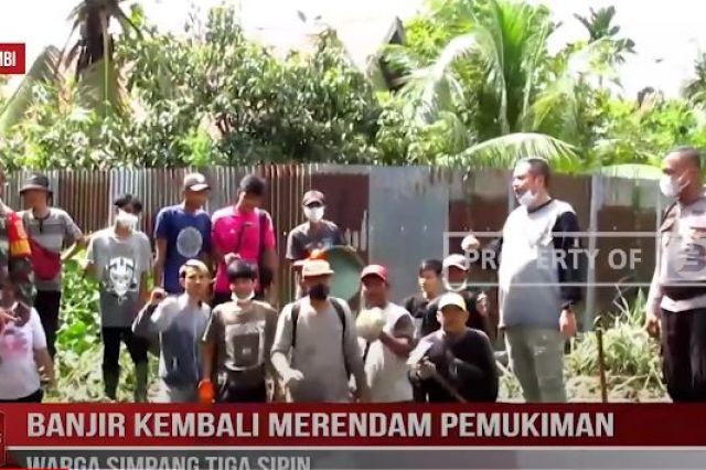 BANJIR KEMBALI MERENDAM PEMUKIMAN WARGA SIMPANG TIGA SIPIN