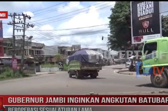 GUBERNUR JAMBI INGINKAN ANGKUTAN BATUBARA BEROPERASI SESUAI ATURAN LAMA