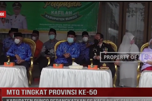 MTQ TINGKAT PROVINSI KE 50, KABUPATEN BUNGO BERANGKATKAN 66 KAFILAH KE TANJUNG JABUNG BARAT