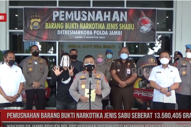 PEMUSNAHAN BARANG BUKTI NARKOTIKA JENIS SABU