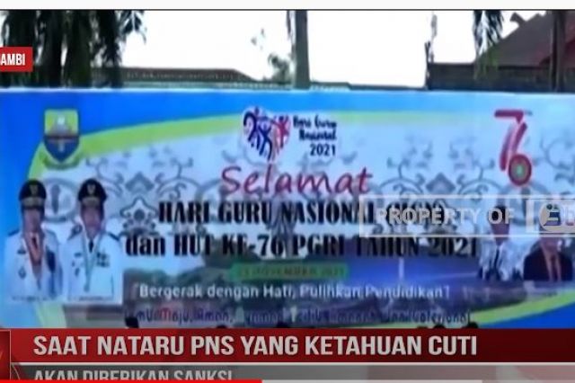 SAAT NATARU PNS YANG KETAHUAN CUTI AKAN DIBERIKAN SANKSI