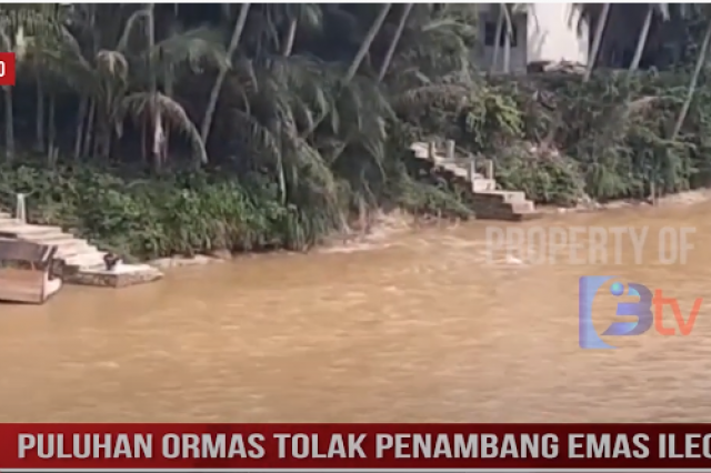 PULUHAN ORMAS TOLAK PENAMBANG EMAS ILEGAL