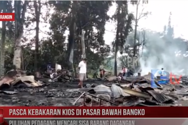 PASCA KEBAKARAN KIOS DI PASAR BAWAH BANGKO