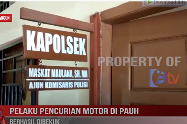 PELAKU PENCURIAN MOTOR DI PAUH BERHASIL DIBEKUK