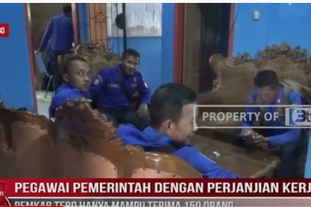 PEGAWAI PEMERINTAH DENGAN PERJANJIAN KERJA PEMKAB TEBO HANYA MAMPU TERIMA 150 ORANG