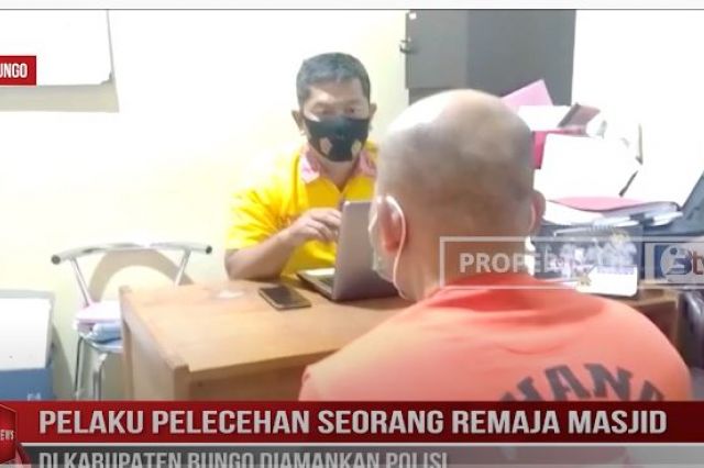 PELAKU PELECEHAN SEORANG REMAJA MASJID DI KABUPATEN BUNGO DIAMANKAN POLISI