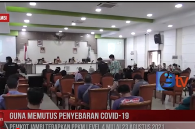 Pemkot Jambi Terapkan PPKM Level 4 Mulai 23 Agustus 2021