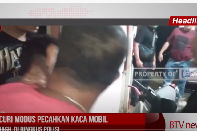 PENCURI MODUS PECAHKAN KACA MOBIL BERHASIL DI RINGKUS POLISI