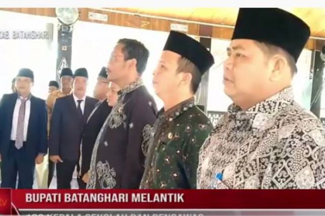 BUPATI BATANGHARI MELANTIK 163 KEPALA SEKOLAH DAN PENGAWAS.