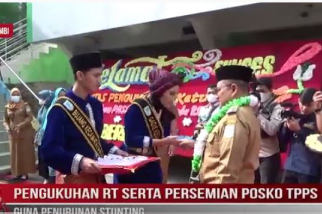 PENGUKUHAN RT SERTA PERSEMIAN POSKO TPPS GUNA PENURUNAN STUNTING