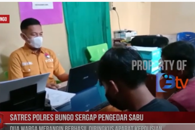 SATRES POLRES BUNGO SERGAP PENGEDAR SABU