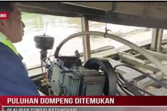 PULUHAN DOMPENG DITEMUKAN DI ALIRAN SUNGAI BATANGHARI