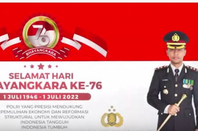 KELUARGA BESAR PT DJATI KESUMAKU MENGUCAPKAN HUT BHAYANGKARA KE - 76