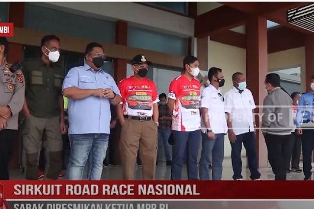 SIRKUIT ROAD RACE NASIONAL SABAK DIRESMIKAN KETUA MPR RI