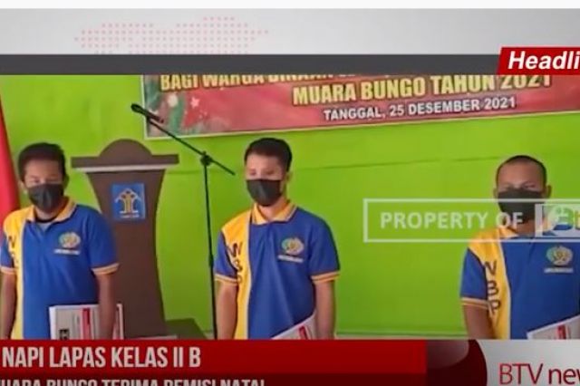 3 NAPI LAPAS KELAS II B MUARA BUNGO TERIMA REMISI NATAL