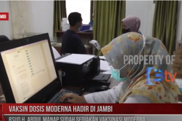 VAKSIN DOSIS MODERNA HADIR DI JAMBI