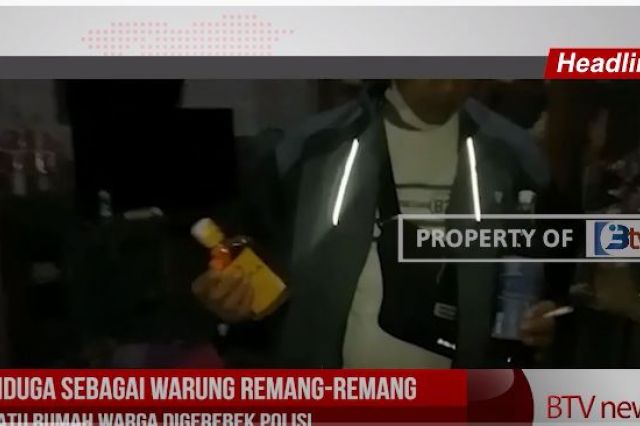 DIDUGA SEBAGAI WARUNG REMANG REMANG SATU RUMAH WARGA DIGEREBEK POLISI