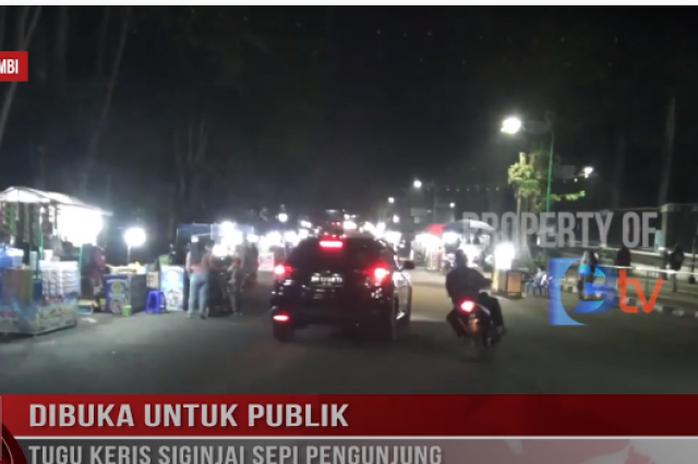 DIBUKA UNTUK PUBLIK TUGU KERIS SIGINJAI SEPI PENGUNJUNG