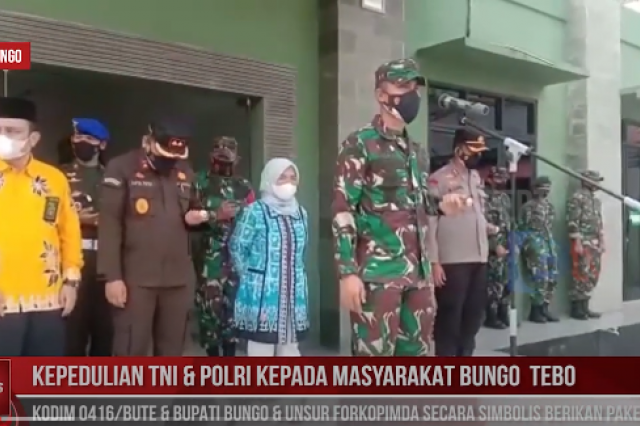 KEPEDULIAN TNI & POLRI KEPADA MASYARAKAT BUNGO TEBO